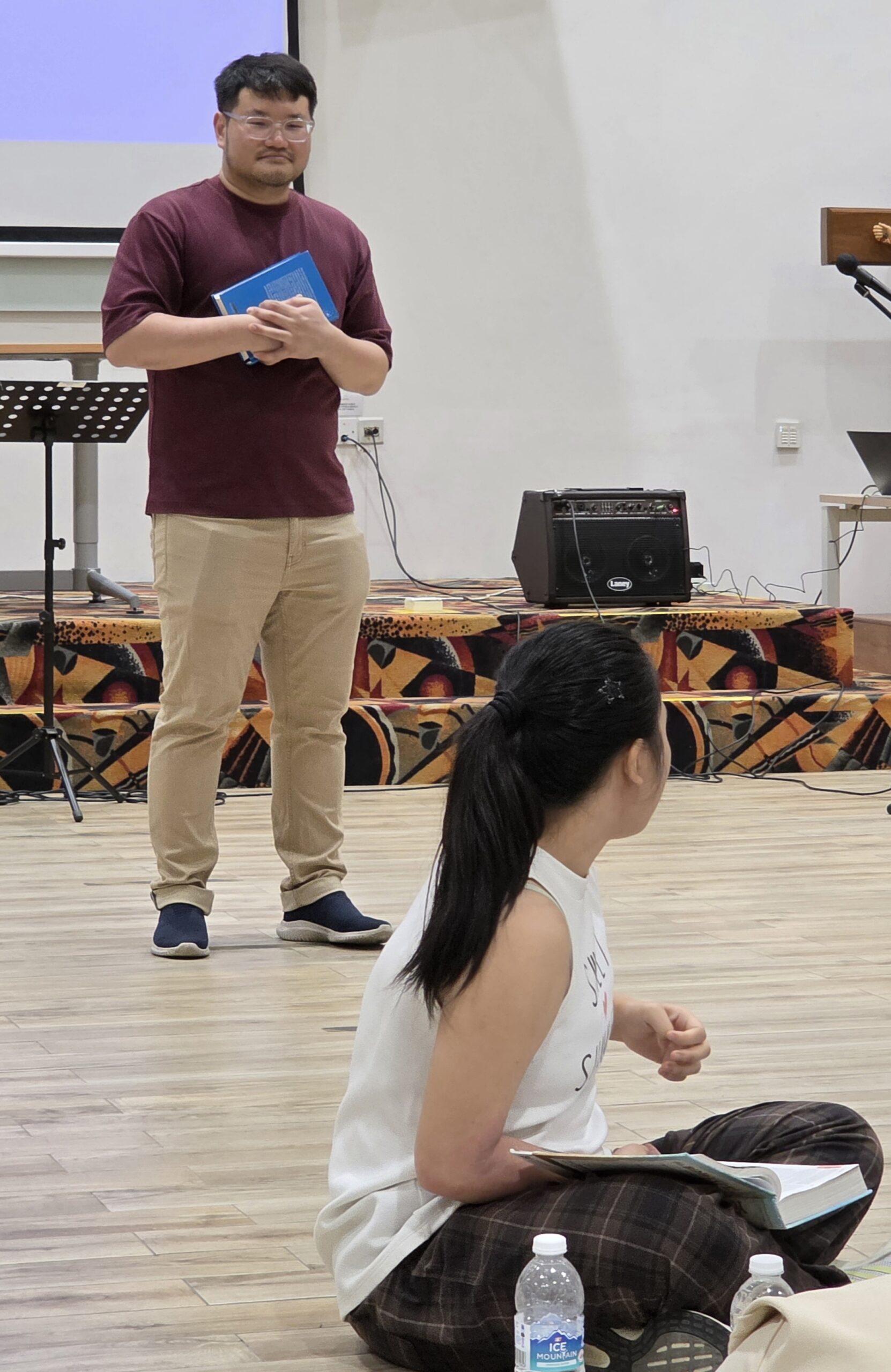 Jonathan Seet facilitating a small group session